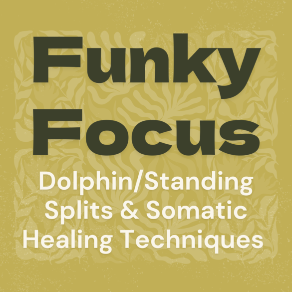 Funky Buddha Yoga Focus on Dolphin Pose, Standing Splits, and Somatic Meditations