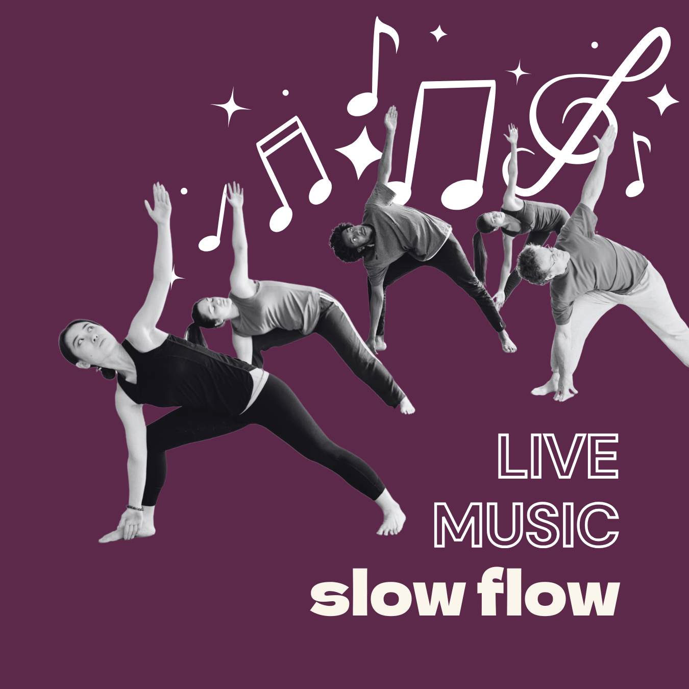 Live Music Slow flow collaboration with Funky Buddha Yoga Eastown and the Vital Hive